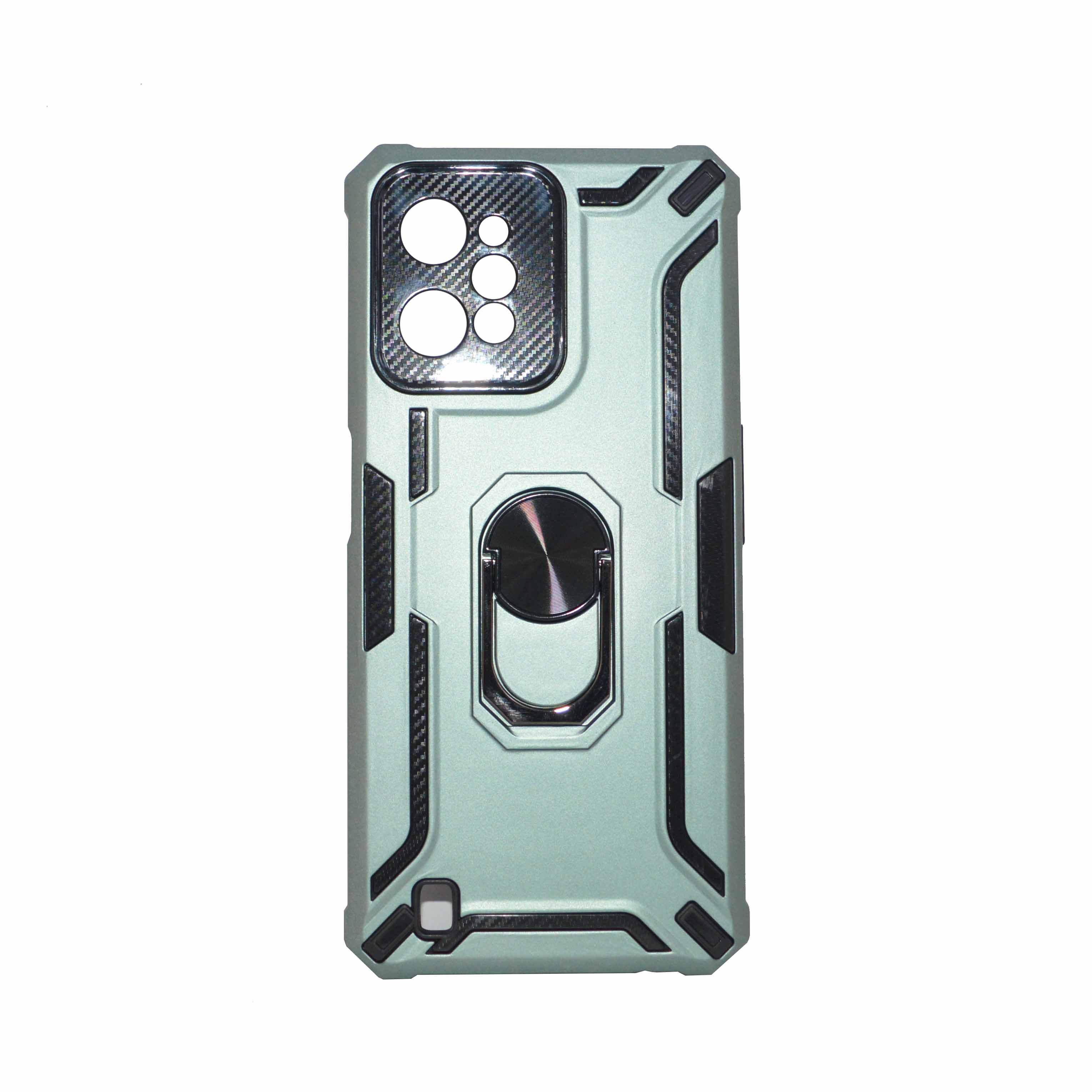 Realme C31 Green  Armor Cover Military Grade Protection Built-in Kickstand Car Holder Mobile Phone Case